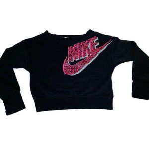 NIKE Girls Semi-Brushed Crew Pullover.
